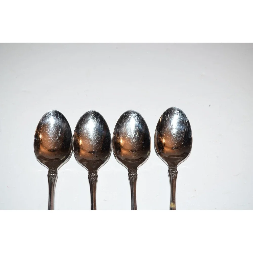 Teaspoons‎ Raphael Oneida Distinction Deluxe HH Stainless Lot of 4